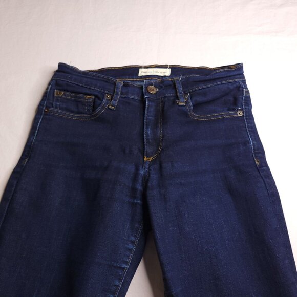 Gap 1969 Womens True Skinny Jeans 26 Short Mid Rise Dark Wash Stretch - Picture 5 of 8